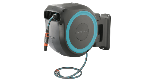 [0GADVUP2518620] Dévidoir Mural Rollup 25M/L Bleu, tuyau Ø13 Gardena